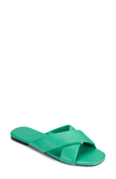 Yosi Samra Delancey Slide Sandal In Blue
