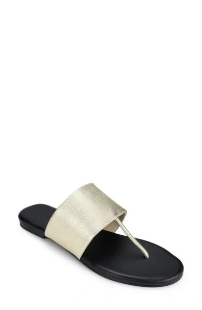 Yosi Samra Ella Flip Flop In Gold