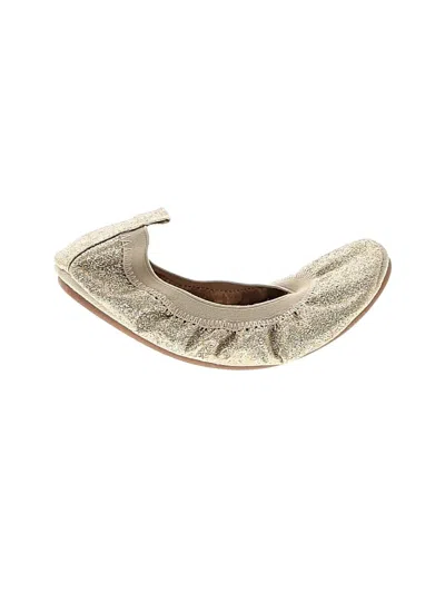 Pre-owned Yosi Samra Kids' Flats In Gold