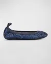 Yosi Samra Girl's Miss Samara Ballerina Flats, Toddler/kids In Navy