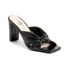 Yosi Samra Hazel Dress Sandal In Black Leather In Black