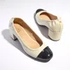 Yosi Samra Heidi Cap Toe Pump In Beige