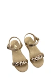 Yosi Samra Girl's Miss April Platform Sandal, Toddler/kids In Light Bronze