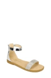 Yosi Samra Kids' Miss Cambelle Ankle Strap Sandal In Silver