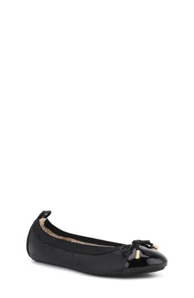 Yosi Samra Kids' Miss Samantha Ballet Flat In Black/black