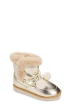 Yosi Samra Kids' Miss Snow Fluff Boot In Gold