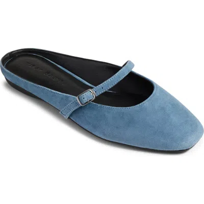 Yosi Samra Lily Flat Mule In Blue