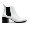 Yosi Samra Melissa Chelsea Boot In White Leather In White