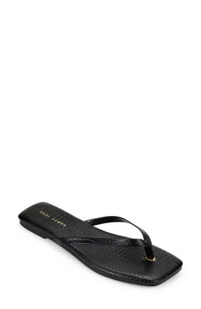 Yosi Samra Mercer Flip Flop In Black