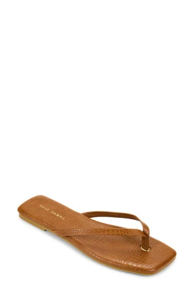 Yosi Samra Mercer Flip Flop In Brown