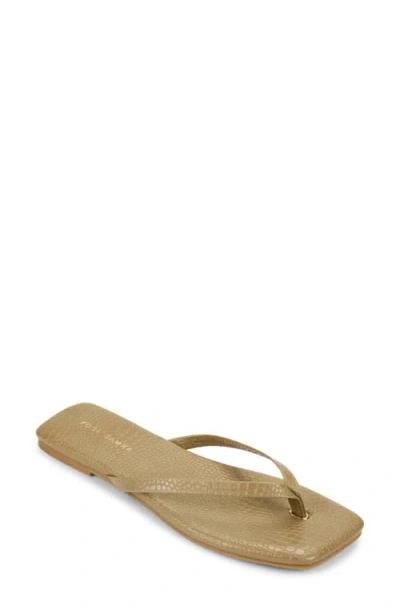 Yosi Samra Mercer Flip Flop In Brown