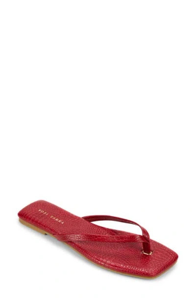 Yosi Samra Mercer Flip Flop In Red