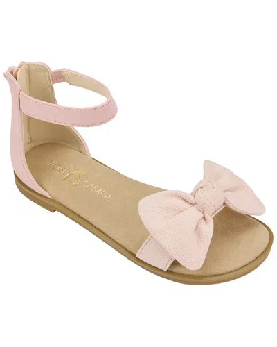 Yosi Samra Miss Cambelle Bow Sandal In Pink