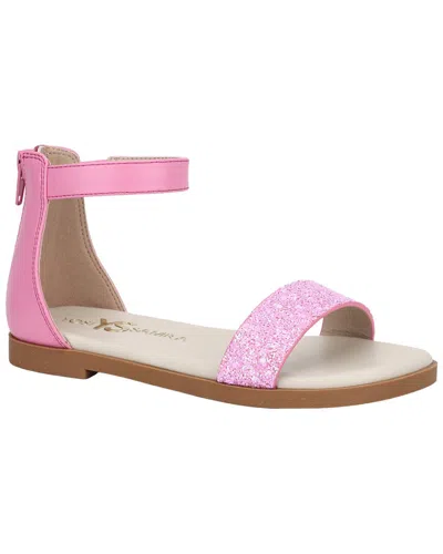 Yosi Samra Miss Cambelle Glitter Sandal In Pink