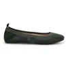 Yosi Samra Nina Foldable Ballet Flat In Hunter Green Peta-approved Vegan Leather In Multi