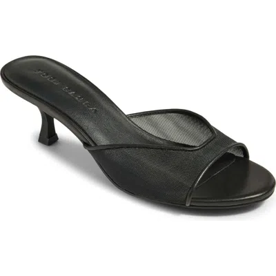 Yosi Samra Opal Mesh Open Toe Sandal In Black