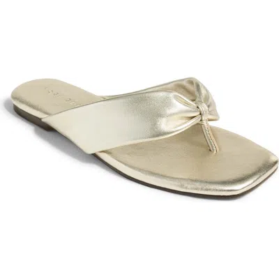 Yosi Samra Reece Thong Sandal In Gold