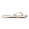 Yosi Samra Rivington Flip Flop In Gold In Gold