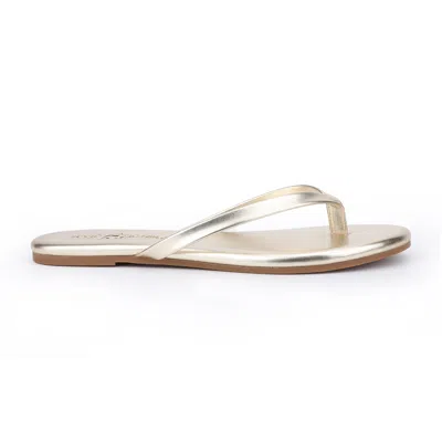 Yosi Samra Rivington Flip Flop In Gold