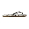 YOSI SAMRA RIVINGTON FLIP FLOP IN NATURAL SNAKE