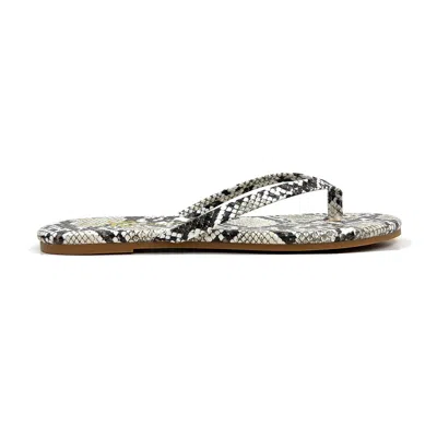 Yosi Samra Rivington Flip Flop In Natural Snake In Multi
