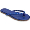 Yosi Samra Rivington Stud Flip Flop In Blue
