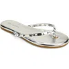 Yosi Samra Rivington Stud Flip Flop In Silver