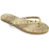 Yosi Samra Rivington Stud Flip Flop In Snake