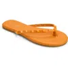 Yosi Samra Rivington Stud Flip Flop In Orange