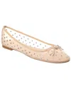 Yosi Samra Sadie Rhinestone Mesh Ballet Flat