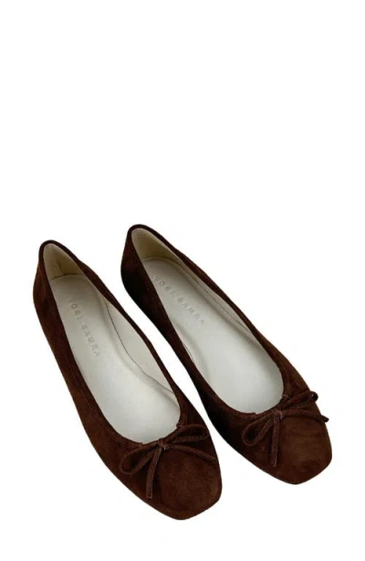 Yosi Samra Sage Ballet Flat In Animal Print