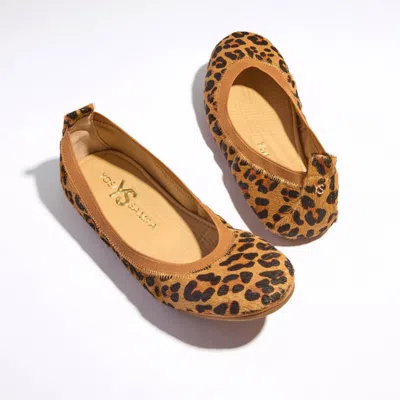 Yosi Samra Samara Foldable Ballet Flat In Leopard Calf Hair In Multi