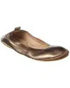 YOSI SAMRA YOSI SAMRA SAMARA FOLDABLE LEATHER FLAT