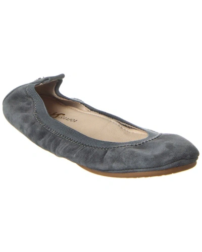 Yosi Samra Samara Foldable Suede Flat In Grey