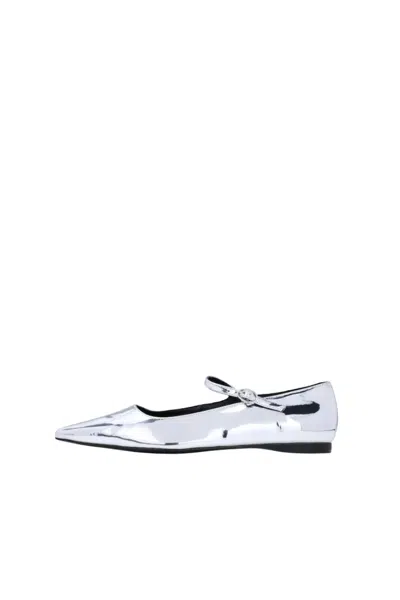 Yosi Samra Women's Camille Mary Jane Flat In Silver