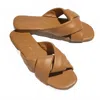 Yosi Samra Nancy Slide Sandal In Brown
