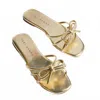Yosi Samra Women's Nicole Sandal In Gold In Gold
