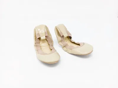 Yosi Samra Women's Samara Foldable Ballet Flat Shoes In Blush In Gold