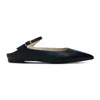 Yosi Samra Women's Vida Mule In Black Snake In Black