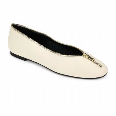 Yosi Samra Women's Ziva Flats In Bone Leather In Multi