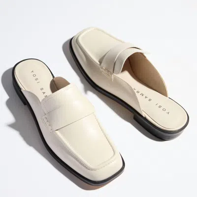 Yosi Samra Womne's Odessa Loafer In Bone In Sand