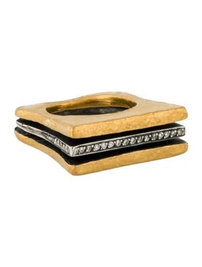 Pre-owned Yossi Harari 24k Diamond Lilah Ring In Multi