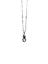 Yoté Jewelry Women's Silver Heartfire Pendant Ss In Black