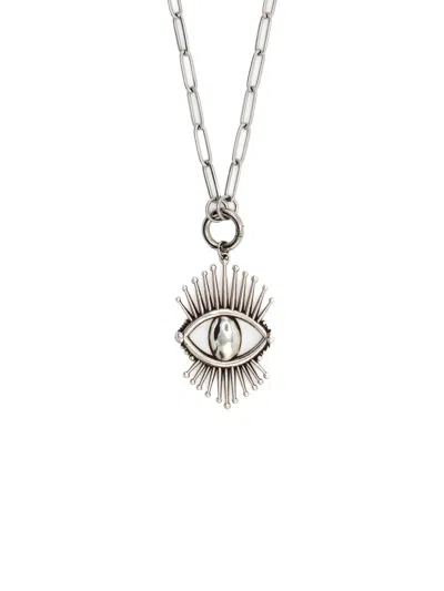 Yoté Jewelry Women's Silver Ojo Pendant Ss