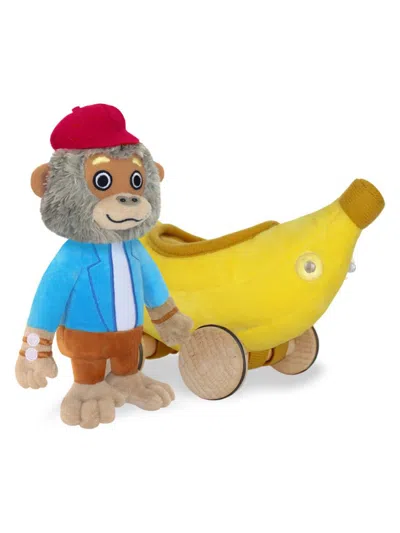 Yottoy Little Kid's & Kid's Bananas Gorilla Soft Toy & Car Set In Multi