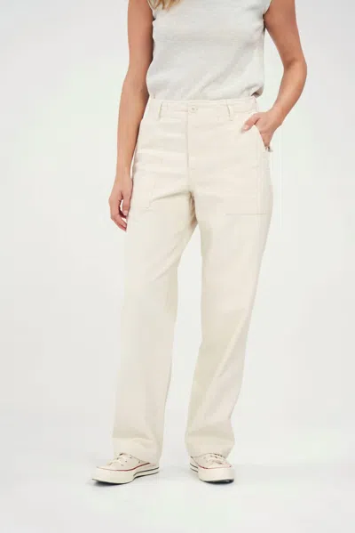 You The Brave Baker Pant In Natural White In Beige
