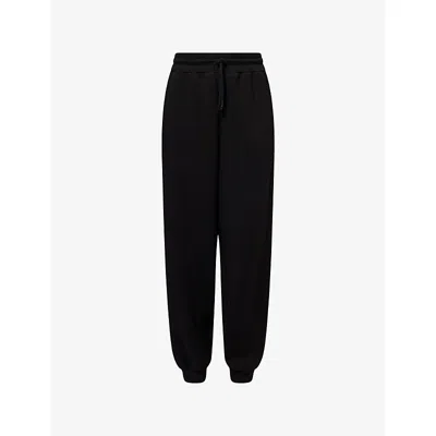 You Womens Black Uppingham Relaxed-fit Modal-blend Jogging Bottoms
