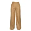 Youmsara Women's Gold / Neutrals / Brown Sonora Wide-leg Linen Pants – Sand French Linen Trousers