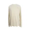 Youmsara Women's Neutrals / White Dune Long-sleeve Tee – Bone-coloured Crewneck
