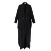 Youmsara Women's The  Black Long Coat - Outerwear Utility Drape